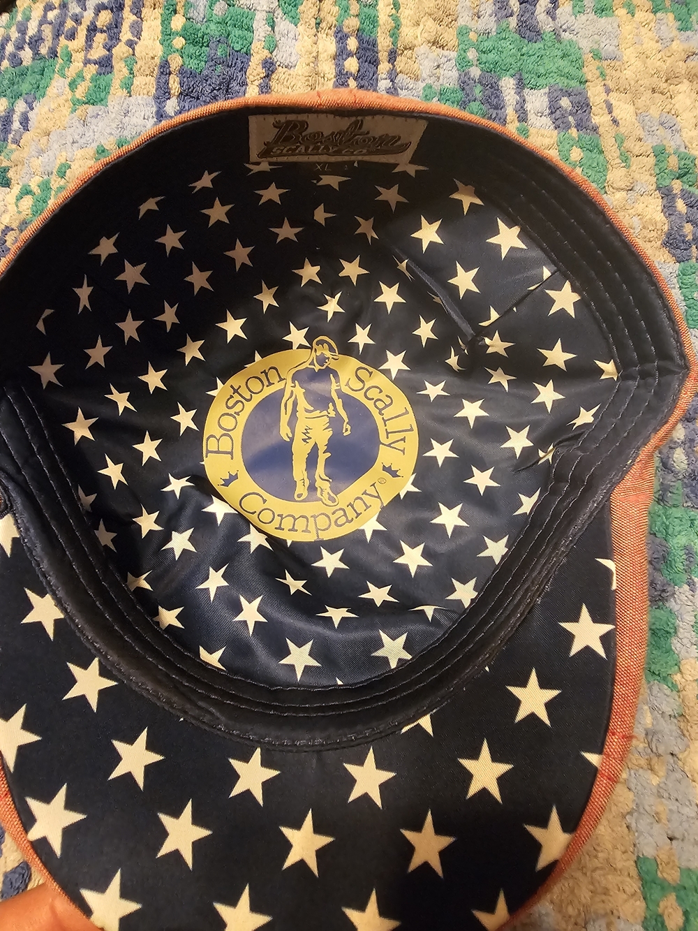Boston Scally Company Star-Print Cap - Navy & White
